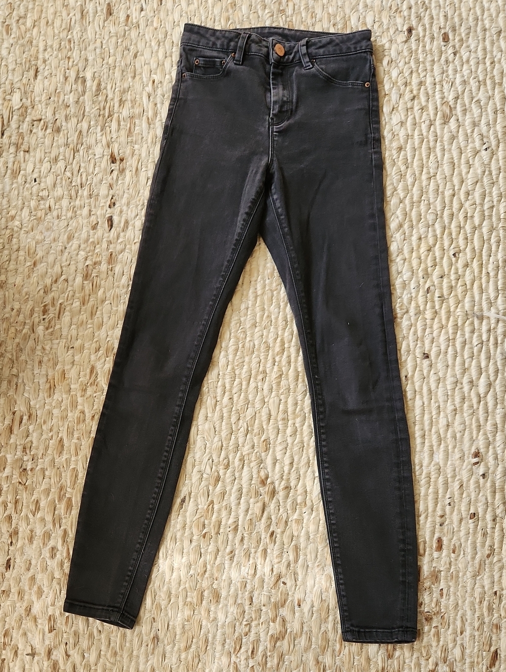 ASOS Black High-Rise Super Skinny Jeans